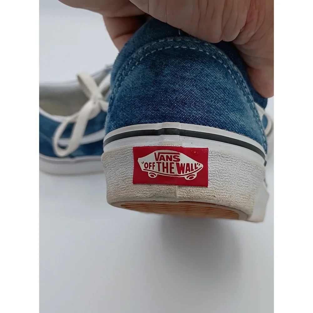 Vans Unisex Old Skool Blue Denim 5 Men 6.5 Women Low Top Skate Shoes
